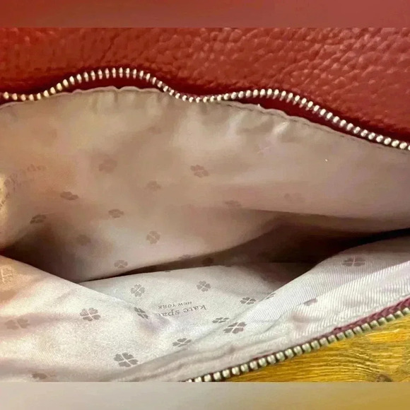 Kate Spade Crossbody Bag | Med Red Top Grain Leather | Gold Hardware - Picture 7 of 10